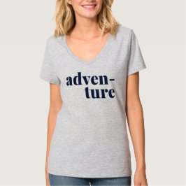 Camiseta Viagem de Aventura e Design de texto de Lover da N