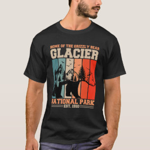 Camiseta Viagem de caminhada com urso pardo no Parque Nacio