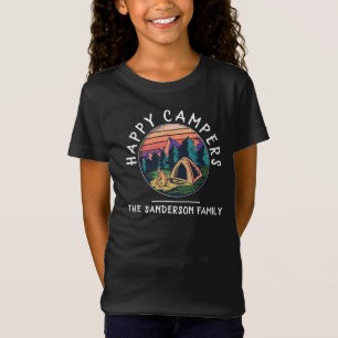 Camiseta Viagem de Campanha da Família Tent com Nome de Fér