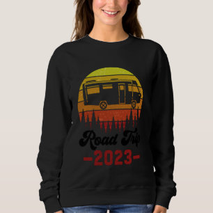 Camiseta Viagem de Camper Van RV Vida Camping Viajantes de
