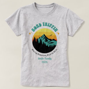 Camiseta Viagem de Carro de Férias Personalizadas para a Fa