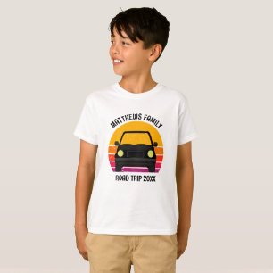 Camiseta Viagem de Carro na Férias de Primavera Pôr do Sol