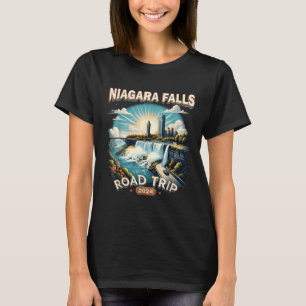 Camiseta Viagem de carro para Niagara Falls 2024 Viagem em