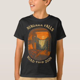 Camiseta Viagem de carro para Niagara Falls 2026 férias de 