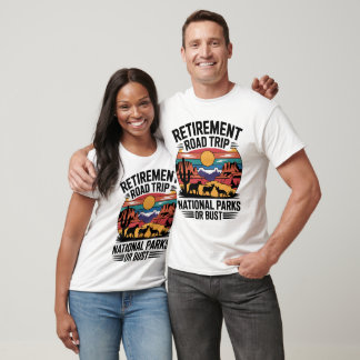 Camiseta Viagem de Carro pela Aventura de Aposentadoria em