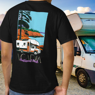 Camiseta Viagem de carro pelo Parque Nacional Acadia em est