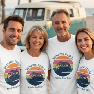 Camiseta Viagem de Carro Personalizada para a Família