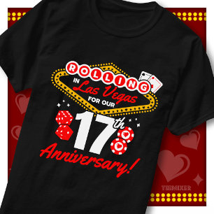 Camiseta Viagem de Casal de Aniversário de 17 Anos Rolling