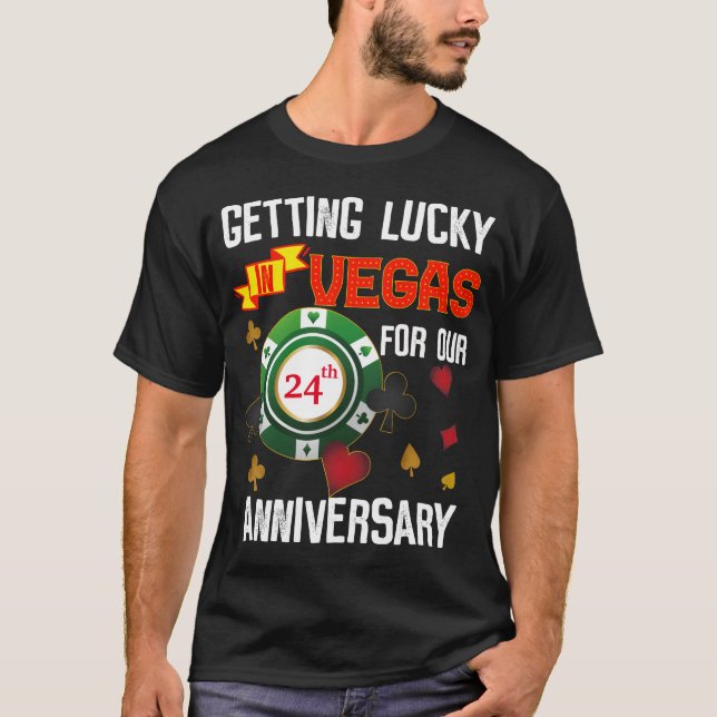 Camiseta Viagem de Casal de Casamento de Las Vegas (Frente)