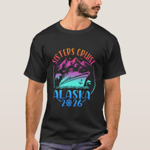 Camiseta Viagem de Cruzeiro das Irmãs Alasca 2026 Meninas C