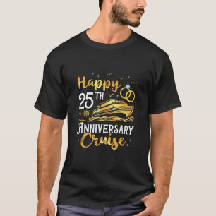 Camiseta Viagem de Cruzeiro de 25º Aniversário Bodas de Our