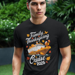 Camiseta Viagem de Cruzeiro de Ação de Graças em Família