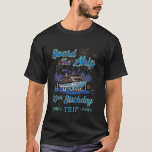 Camiseta Viagem de Cruzeiro de Aniversário de 70 anos a Bor