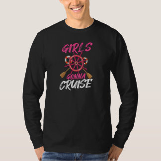 Camiseta Viagem de Cruzeiro de Férias para Meninas Cruzeiro
