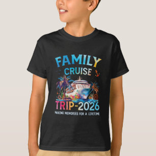 Camiseta Viagem de Cruzeiro em Família 2026 É Uma Vaca Engr
