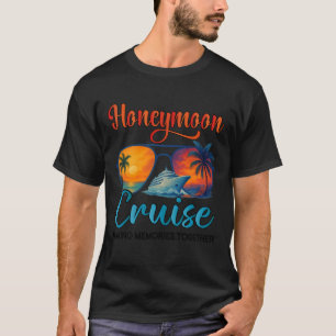 Camiseta Viagem de Cruzeiros de Lua de Mel 2026 Casal Recém