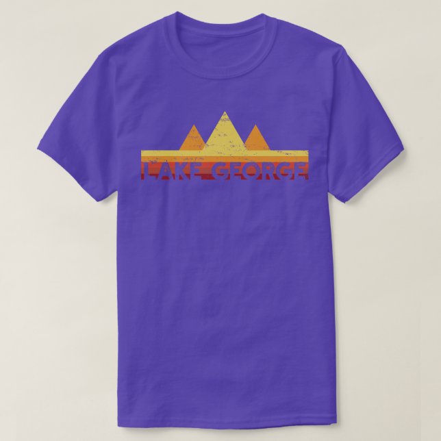 Camiseta Viagem de Escalada do Lago George Mountain (Frente do Design)