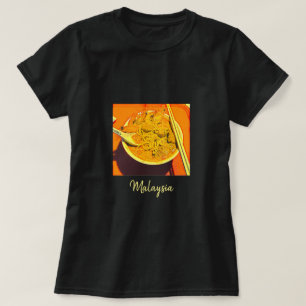 Camiseta Viagem de espuma de espuma do Prawn Laksa