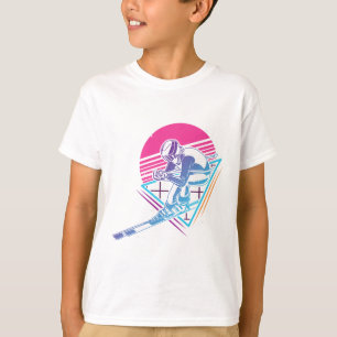 Camiseta Viagem de Esqui Esquiando Retro Vintage 80s 90s