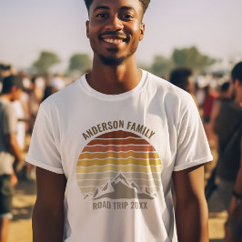 Camiseta Viagem de Estradas de Montanhas Personalizadas da 