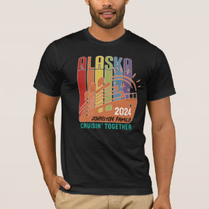 Camiseta Viagem de Família Divertida no Alasca