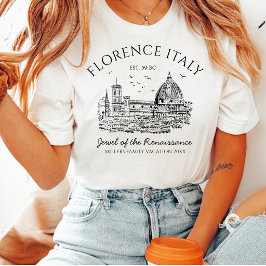 Camiseta Viagem de Família Personalizada em Florença Itália