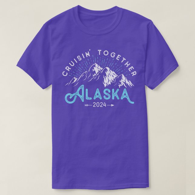 Camiseta Viagem de Férias Amigos da Família Alaska Cruise 2 (Frente do Design)