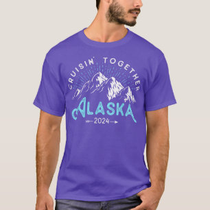 Camiseta Viagem de Férias Amigos da Família Alaska Cruise 2