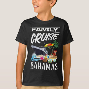 Camiseta Viagem de Férias de Cruzeiro da Família Bahamas