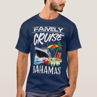 Camiseta Viagem de Férias de Cruzeiro da Família Bahamas