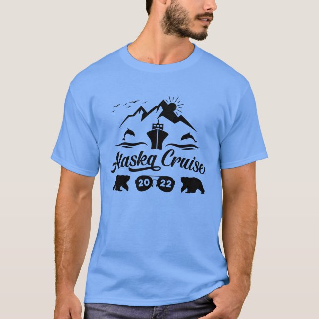 Camiseta Viagem de Férias de Verão da Família Alaska Cruise (Frente)