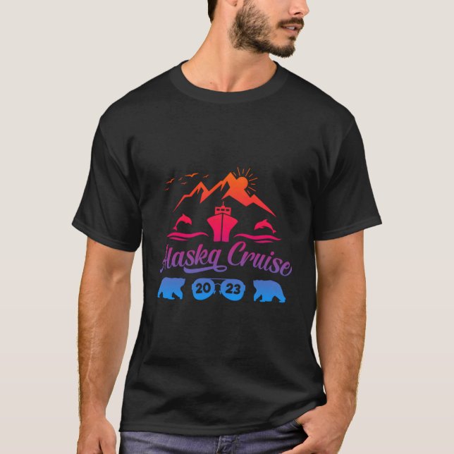 Camiseta Viagem de Férias de Verão da Família Alaska Cruise (Frente)