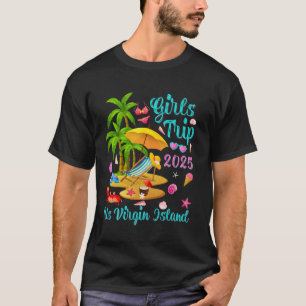 Camiseta Viagem de férias de verão para as Ilhas Virgens do