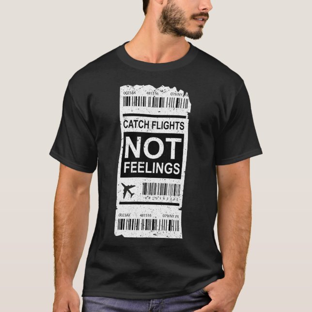 Camiseta Viagem de Férias de Viajante Voos de Captura sem S (Frente)