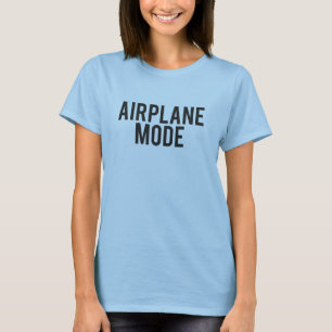 Camiseta Viagem de Férias do Modo do Avião - Cuta de Aven