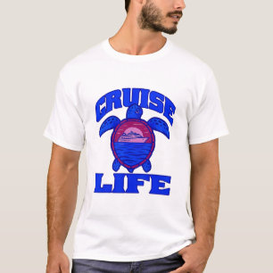 Camiseta Viagem de Férias em Família Cruzeiro para Homens 