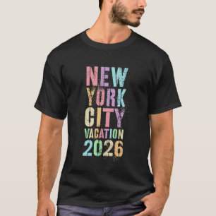 Camiseta Viagem de férias em Nova York Vintage 2026 Irmãs V