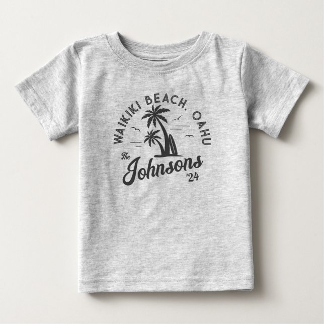 Camiseta Viagem de Férias Familiares Personalizadas de Summ (Frente)