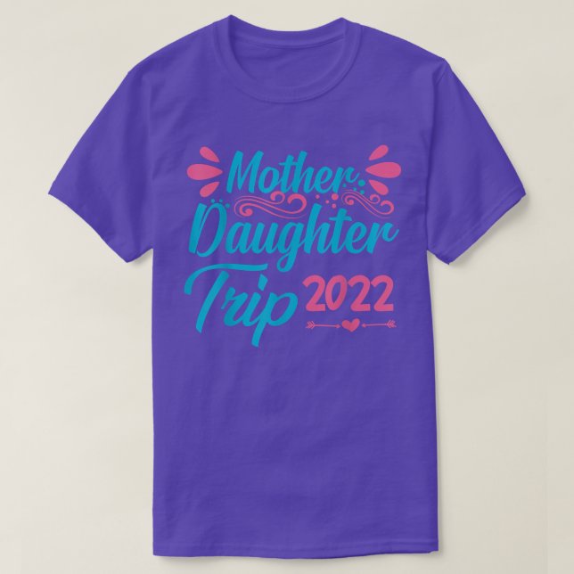 Camiseta Viagem de Filha Mãe 2022 Festival de Verão Água (Frente do Design)