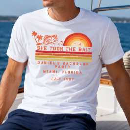 Camiseta Viagem de Fim de Semana com Tema de Pesca Despedid