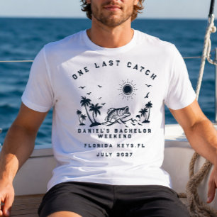 Camiseta Viagem de Fim de Semana com Tema de Pesca Despedid