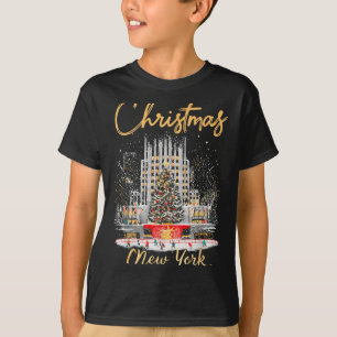 Camiseta Viagem de Garota de Natal em Nova York Ny Correspo