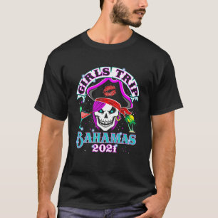 Camiseta Viagem de Garotas Bahamas 2021 Festa de Despedida