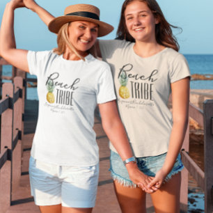Camiseta Viagem de Garotas da Tribo da Praia Férias de Solt
