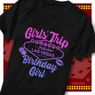 Camiseta Viagem de Garotas Lindas Vegas Esquadrão de Festa