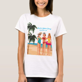 Camiseta Viagem de Garotas para as Bahamas Festa de Solteir