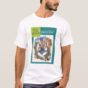 Camiseta Viagem de Gulliver - Histórias em quadrinhos retró