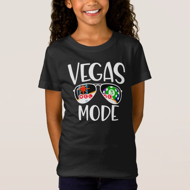 Camiseta Viagem de Las Vegas - Modo Vegas - Férias de Vegas (Frente)