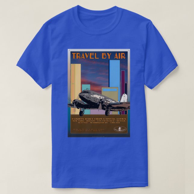 Camiseta Viagem de linha aérea retrorreflectora DC301 (Frente do Design)