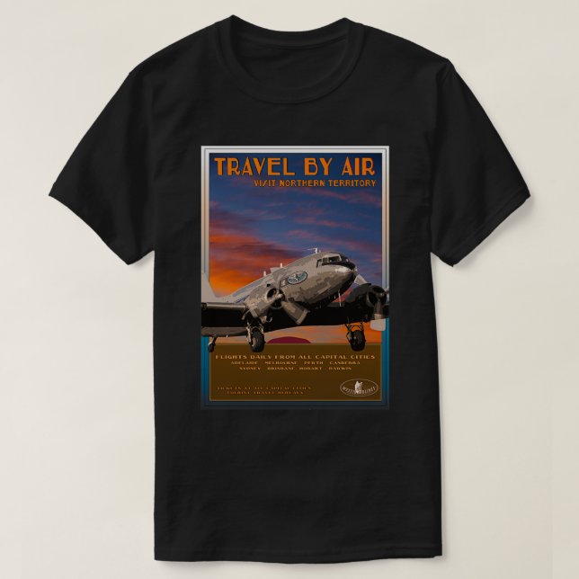 Camiseta Viagem de linha aérea retrorreflectora DC304 (Frente do Design)
